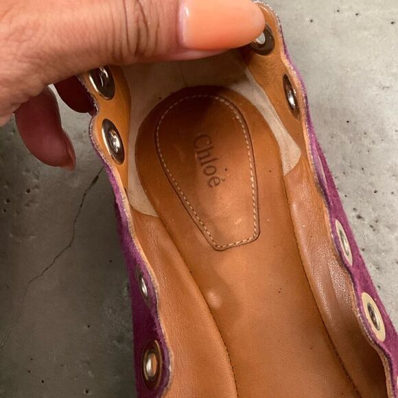 Chloe Suede Flats - Picture 3 of 7